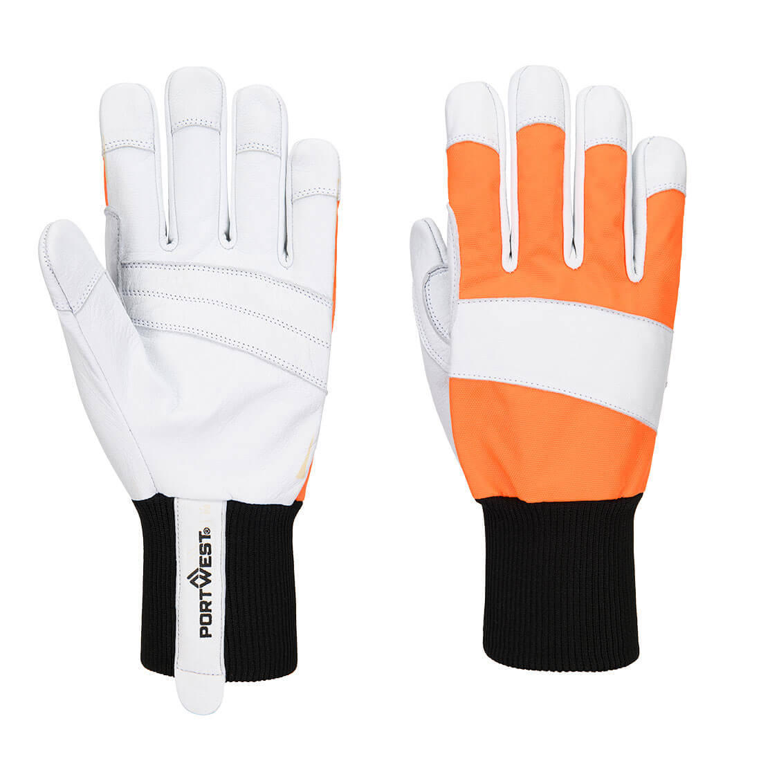 Chainsaw150 Leather Glove Cl 1 — Pomarańczowy