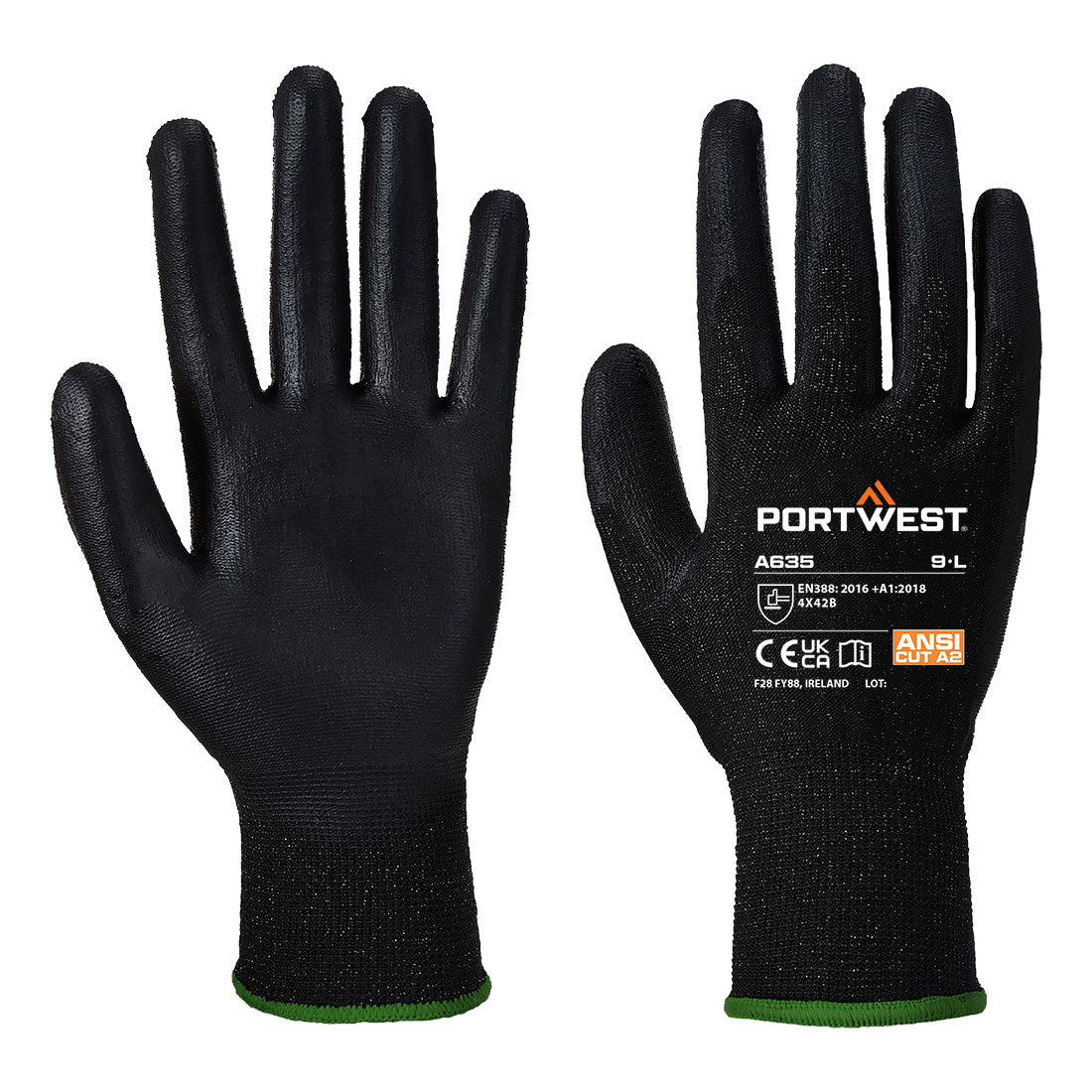 Rękawica antyprzecięciowa Eco-Cut — Czarny