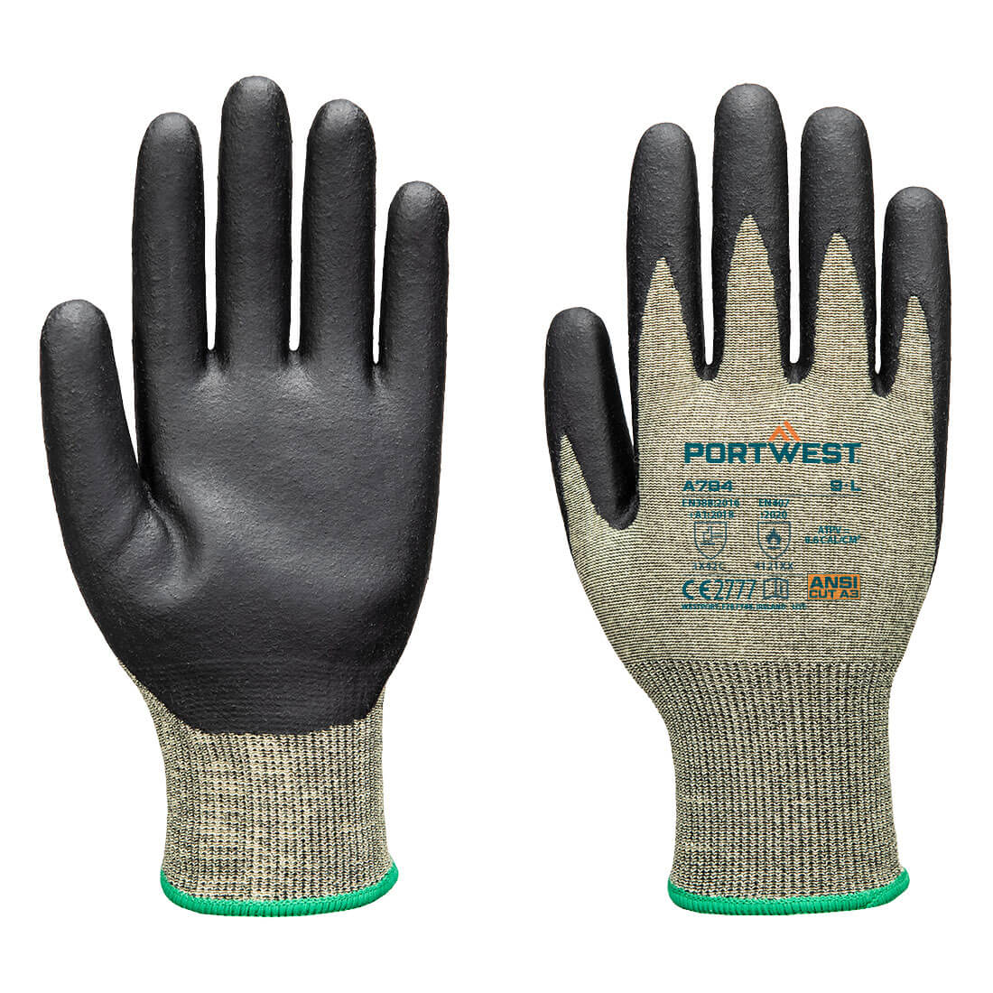 Rękawice Arc Grip 18C Poziom 1 — Zielony/Czarny