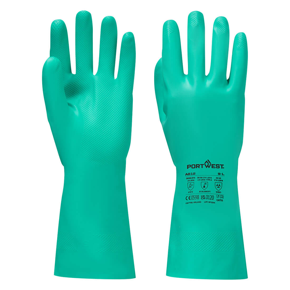 Rękawica chemiczna Nitrosafe Plus — Zielony