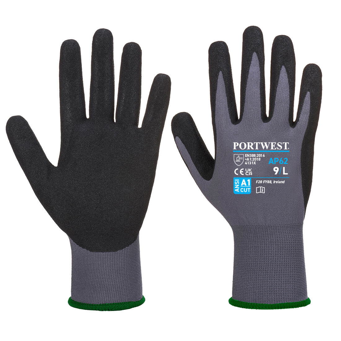Rękawica Dermiflex Aqua — Szary/Czarny