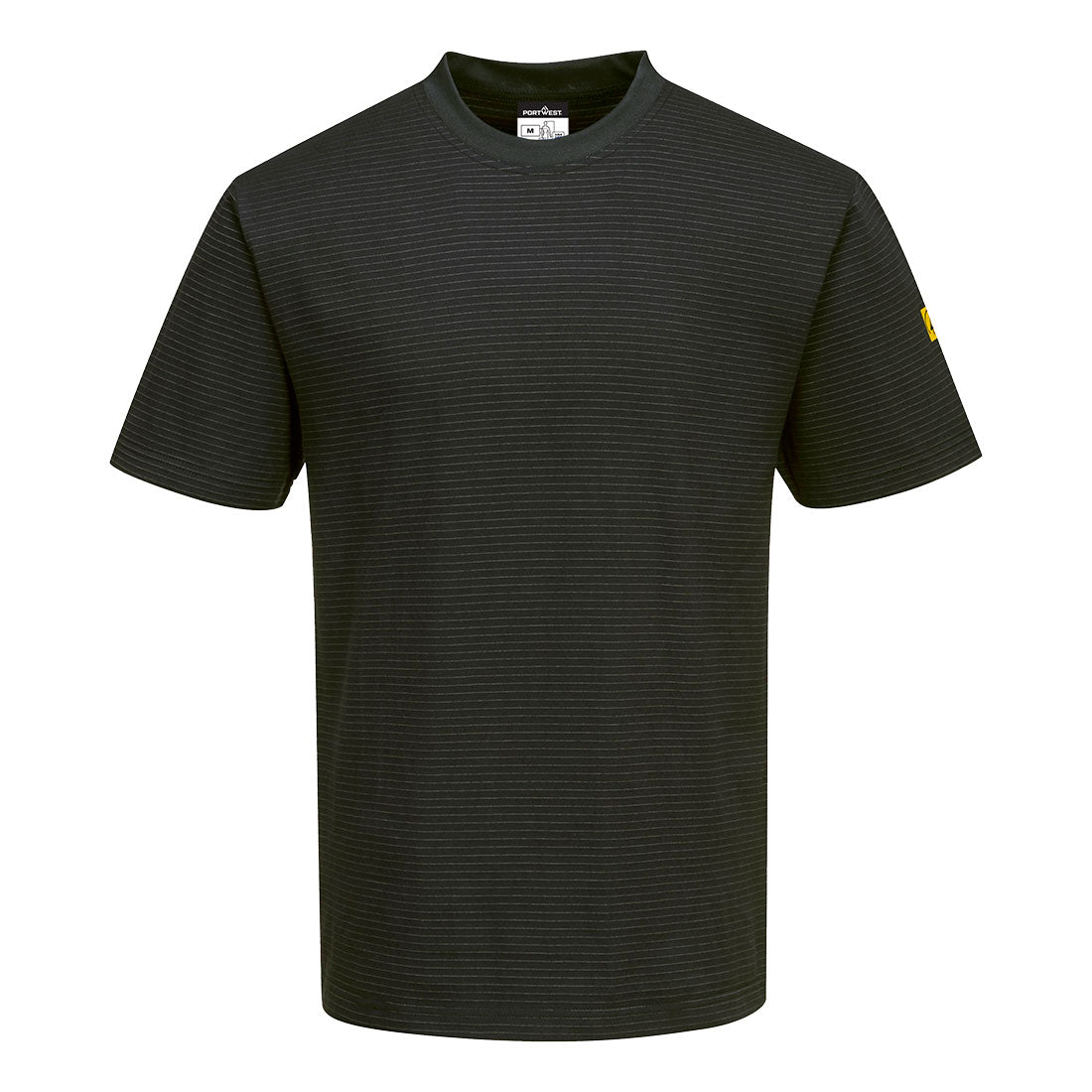 T-shirt antyelektrostatyczny ESD — Czarny