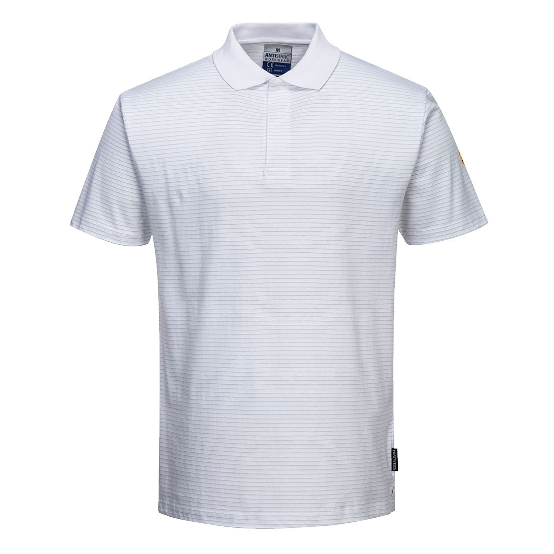 Antystatyczna koszulka Polo ESD — Biały