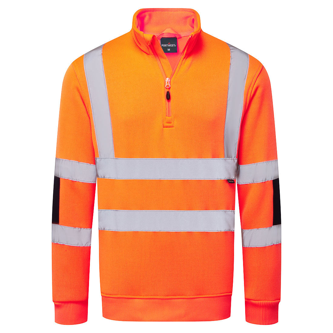 Hi-Vis Knit 1/2Zip Sweatshirt — Pomarańczowy