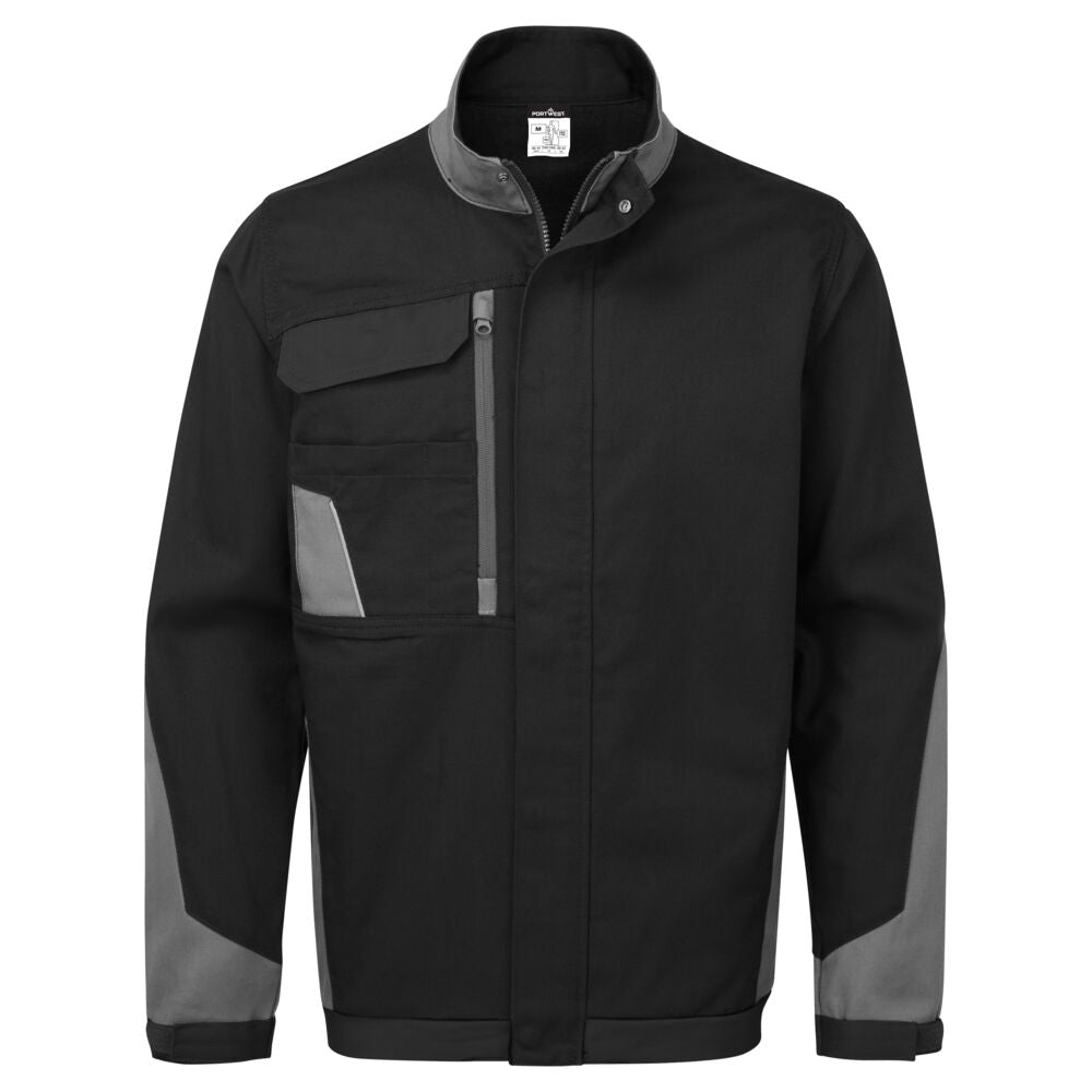 Lekka bawełniana bluza robocza WX1 — Czarny/Szary