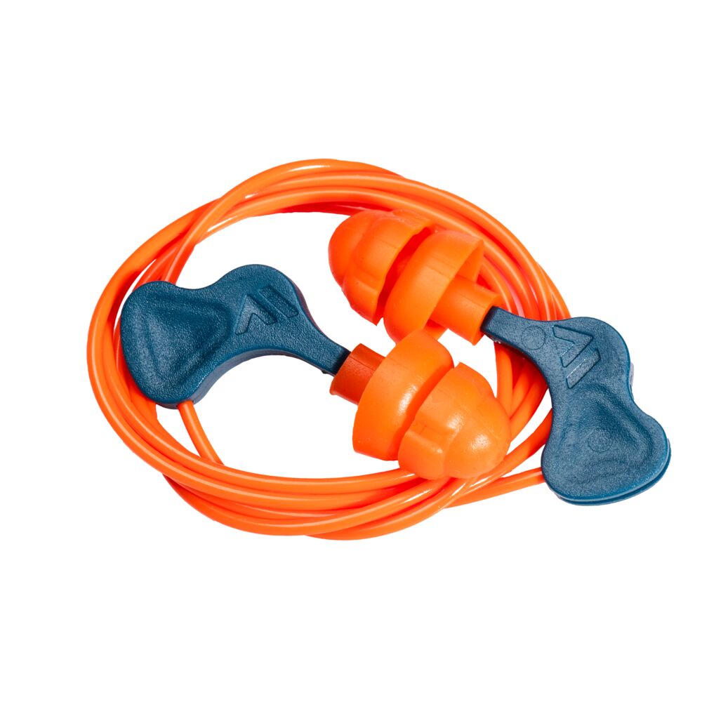 Zatyczki do uszu ze sznurkiem Easy Fit TPR - 50 par