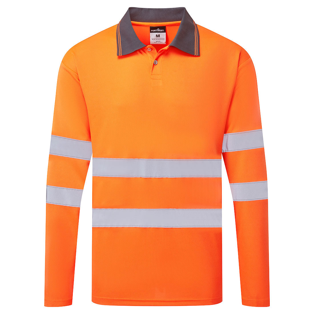 ES1 Essential Koszulka Polo Hi-Vis L/S — Pomarańczowy
