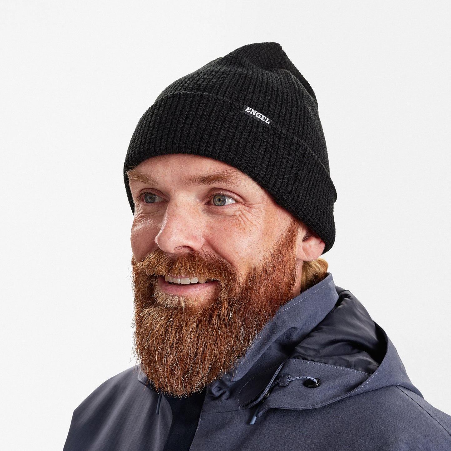 Knitted Hat with bead-knit effect