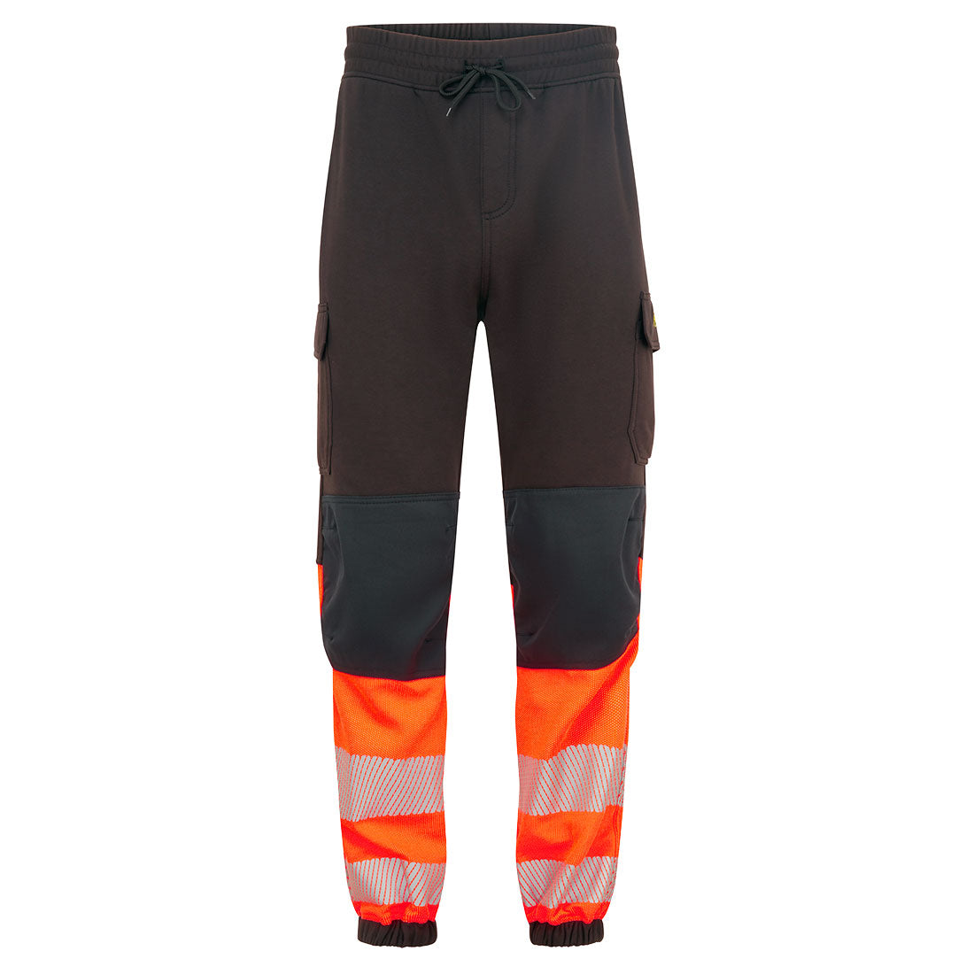 Spodnie Jogger PW3 Modaflame klasa ostrzegawcza 1 — Czarny/Pomarańcz