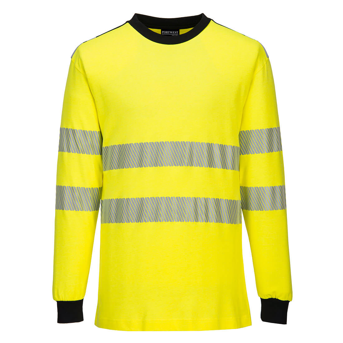 Trudnopalna koszulka multiochronna PW3 Modaflame Knit — Żółty/Czarny