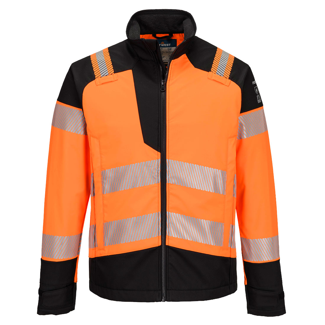 Kurtka multiochronna PW3 Modaflame Softshell — Pomarańczowy/Czarny