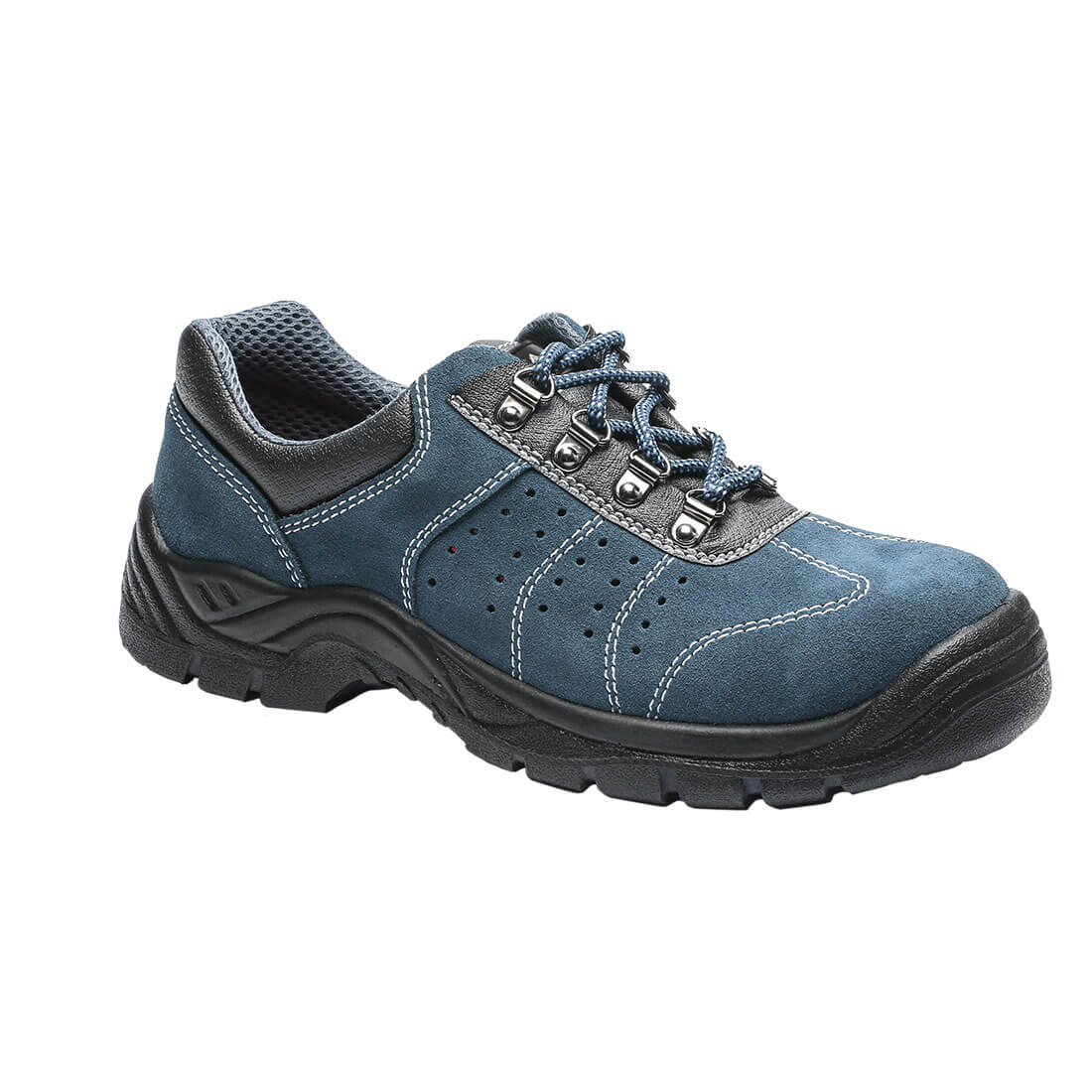 Półbut perforowany Trainer Steelite S1P — Niebieski