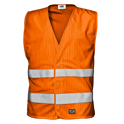 ISTANBUL waistcoat, HI-VIS ORANGE