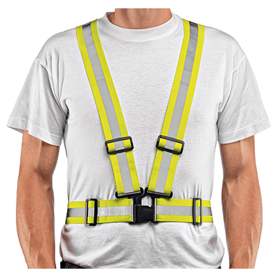 Reflective braces, HI-VIS YELLOW