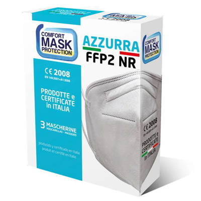 Foldable respirator FFP2 NR "azzurra"