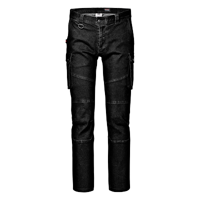 KOMBAT DENIM trousers, BLACK