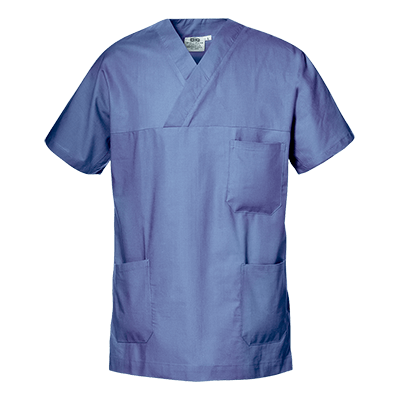 CARDIO mod. SCRUB TOP, LIGHT BLUE