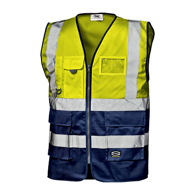 GRIFONE waistcoat, HI-VIS YELLOW/BLUE