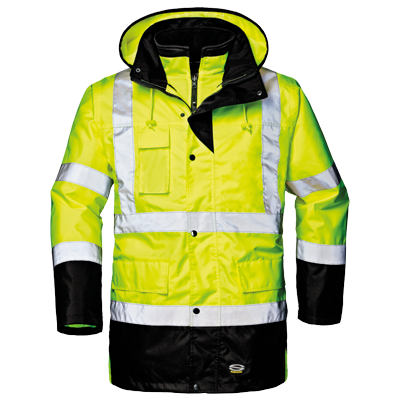 MOTORWAY SPLIT jacket, HI-VIS YELLOW/BLACK