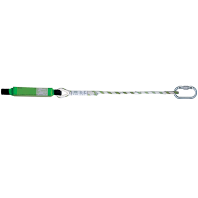 Lanyard with energy absorber