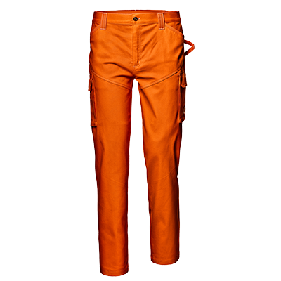 SYMBOL STRETCH TROUSERS, ORANGE
