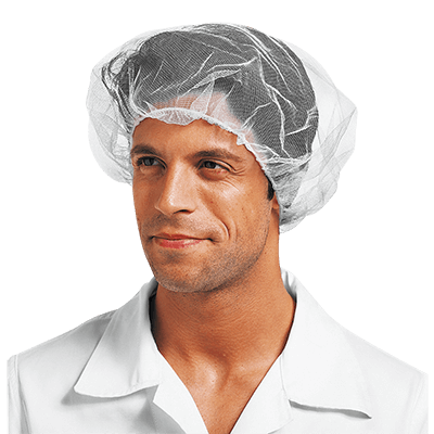 Mesh hairnet (box 1000 pcs), WHITE