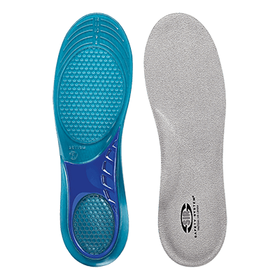 Shock absorbing gel footbed, GREY