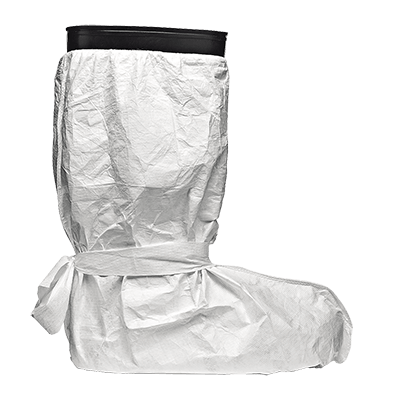 CHEMFOR shoe cover with ties 100pcs, WHITE
