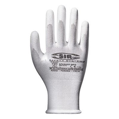 SPANDEX GRIP glove, WHITE