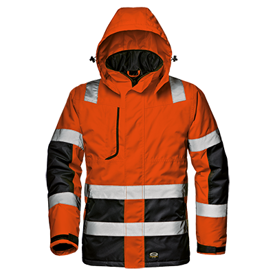 MATRIX HI VIS jacket, HI-VIS ORANGE/BLACK