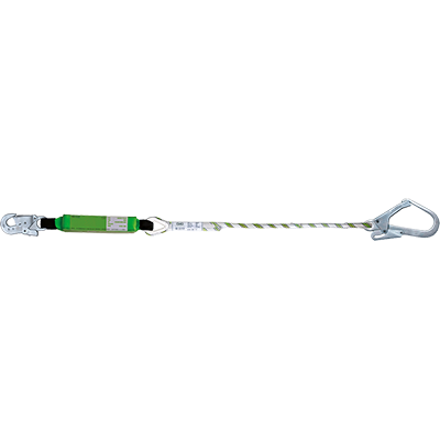 Lanyard with energy absorber