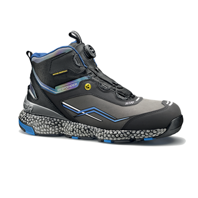 MANHATTAN ankle high shoe, BLACK/GREY