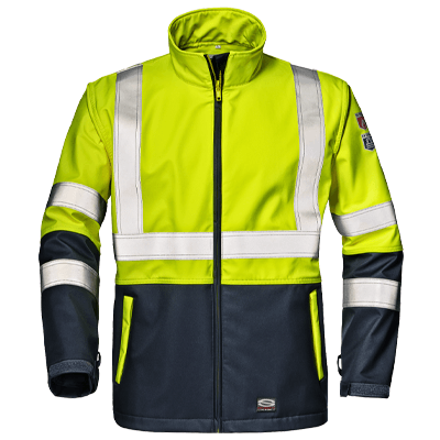 MICROLINES COMPLEX SOFTSHELL, HI-VIS YELLOW/BLUE