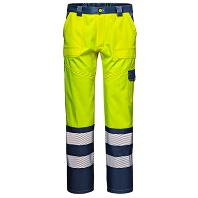MISTRAL 200 trousers, HI-VIS YELLOW/BLUE