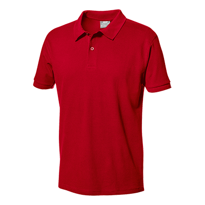 PIQUET short sleeve polo shirt, RED