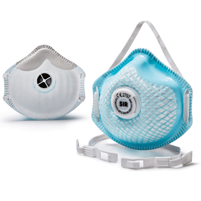 Mesh respirator FFP2 NR D w/v