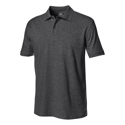 PIQUET short sleeve polo shirt, ANTHRACITE
