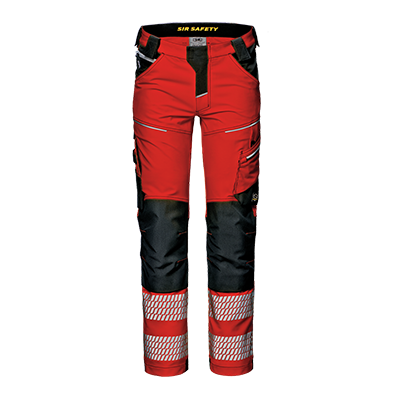 HI-VIS GEMINI GUARD trousers, HI-VIS RED