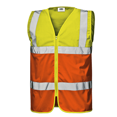 NIBBIO waistcoat, HI-VIS ORANGE/HI-VIS YELLOW