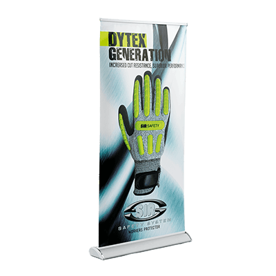 SIR roll-up banner