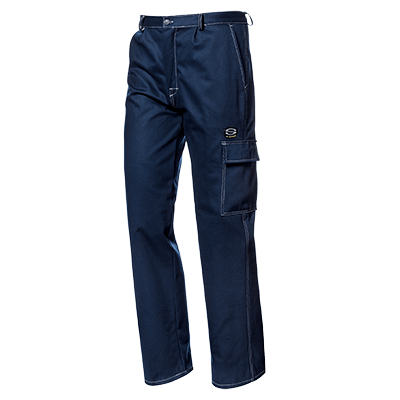 FUSTIAN trousers, DARK BLUE