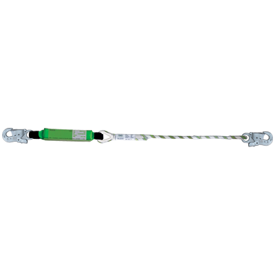 Lanyard with energy absorber