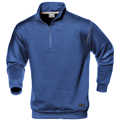 SIRFLEX zip collar sweatshirt, ROYAL