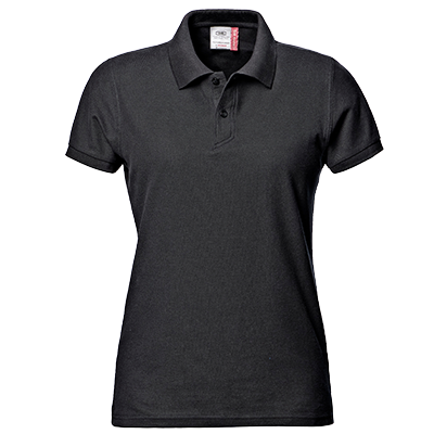 SIRFLEX ladies' polo shirt, BLACK