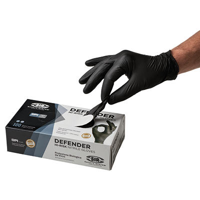 DEFENDER glove (Box 100 pcs), BLACK