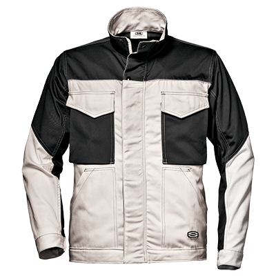 FUSION short jacket MASSAUA, WHITE/ANTHRACITE
