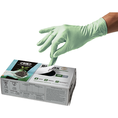 BIO FLEX glove (Box 100 pcs), GREEN