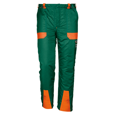 Chainsaw prot trousers class 1-180°, GREEN