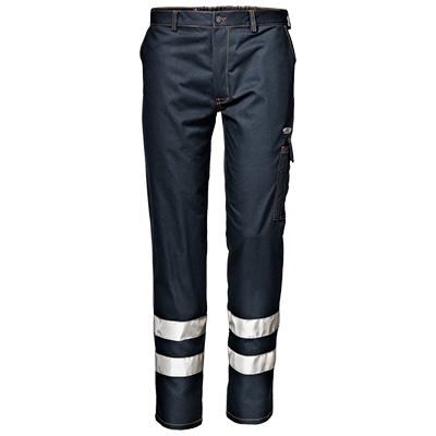 SYMBOL trousers w/bands, NAVY