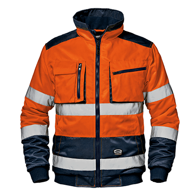 MORGAN blouson, HI-VIS ORANGE/BLUE
